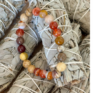 Création Feu Créateur : Cornaline, Jaspe Paysage & Jaspe Mookaite